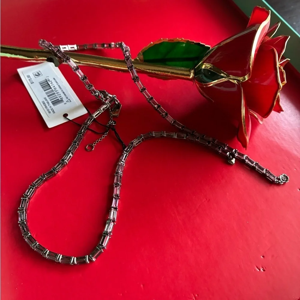 COACH Necklace,Black and pink Coach necklace